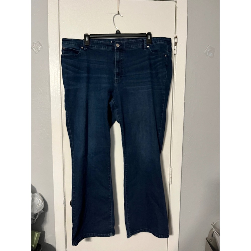Jennifer Lopez Dark Wash High Rise Bootcut Jeans Womens 24W Stretch Denim
